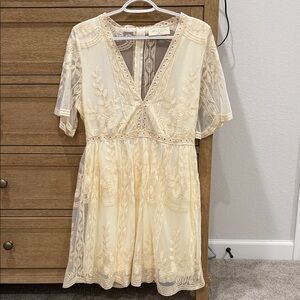 Elegant Lace Mini Dress